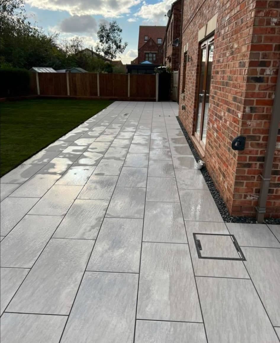 Completed landscaping detail by Green Landscapes and Construction