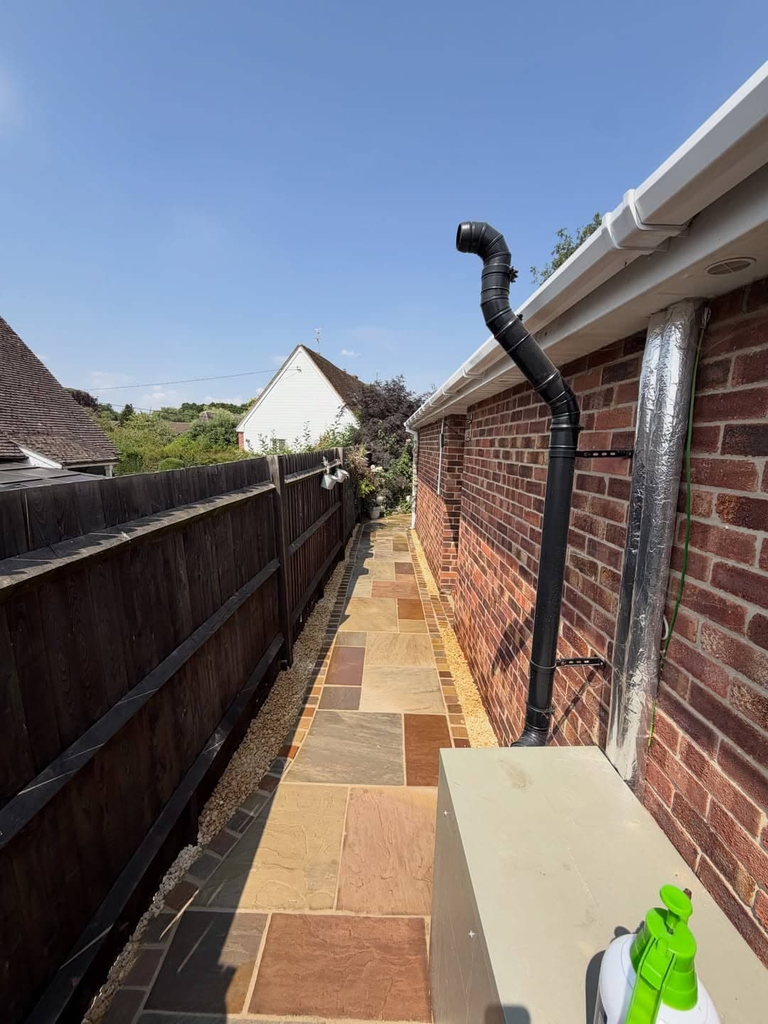 Raj Sandstone Patio With Raj Green Border