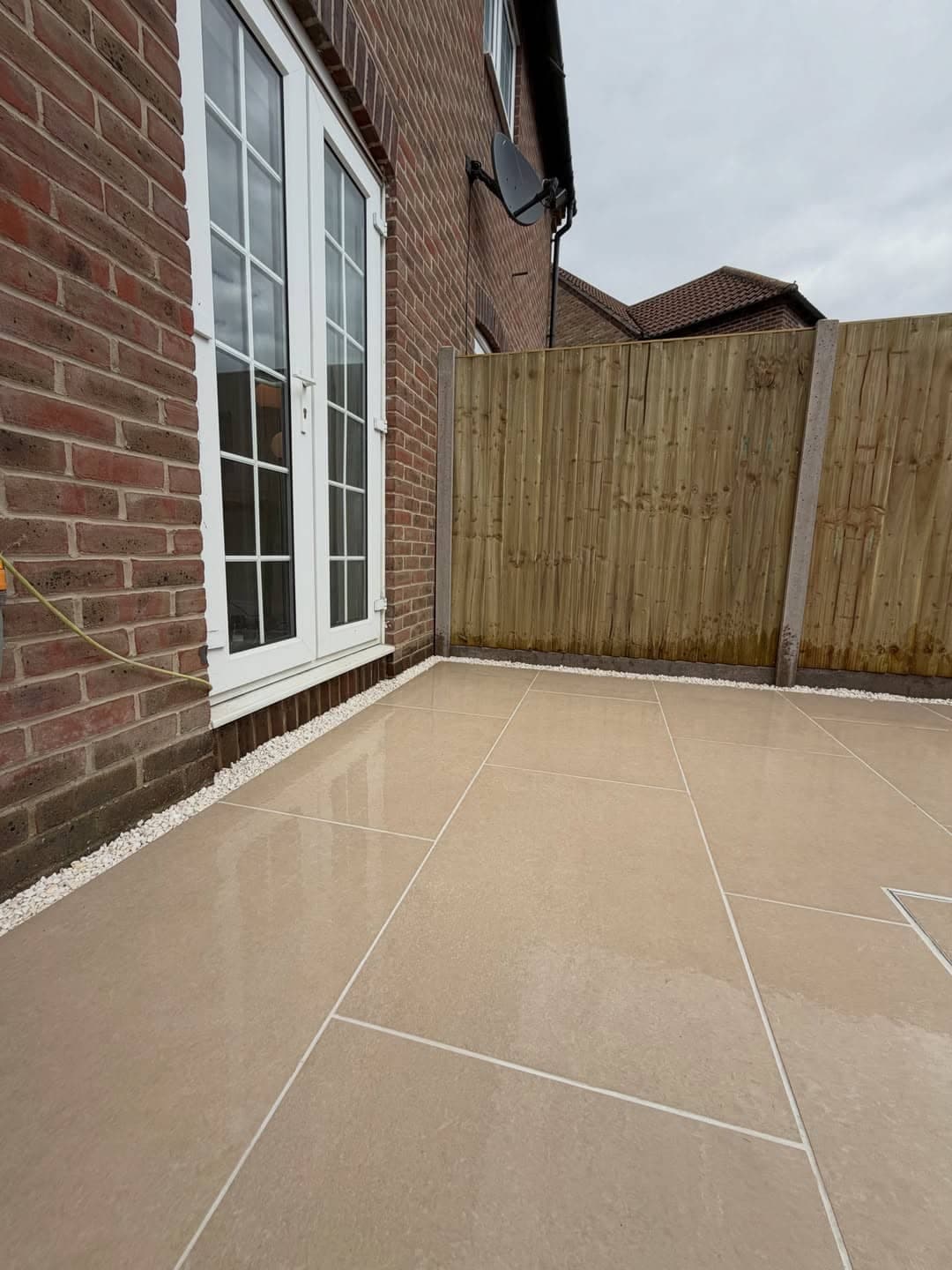 Urban Beige Porcelain Patio & Fencing after photo 5