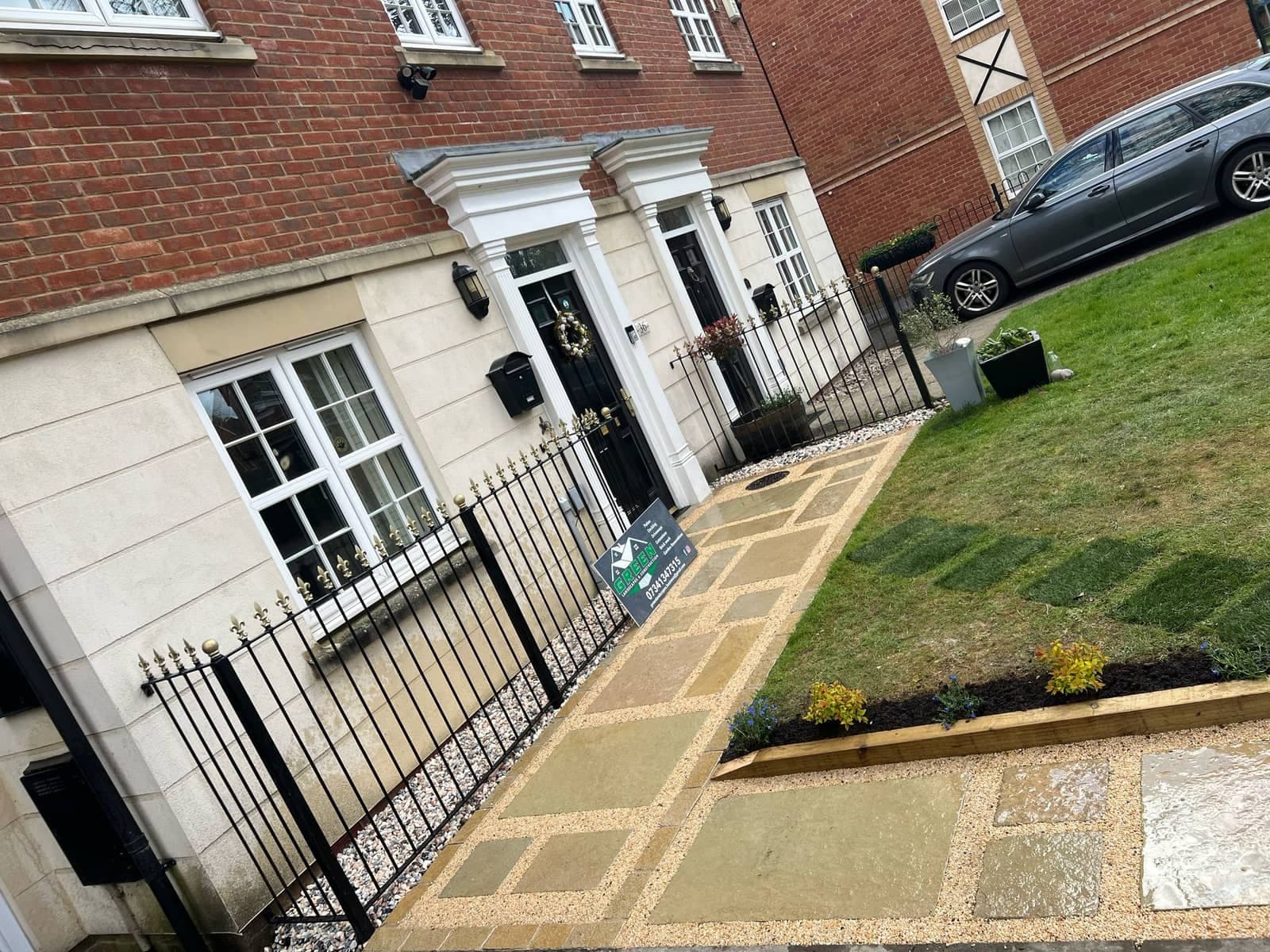 Resin driveway and path installation by Green Landscapes and Construction